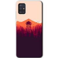 Galaxy A51 Kılıf HD Desen Baskılı Arka Kapak - Gözlem Kulesi