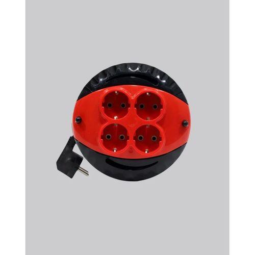 Ev Ve Ofis İçin 5 Metre Kablolu 4 Priz Makarası