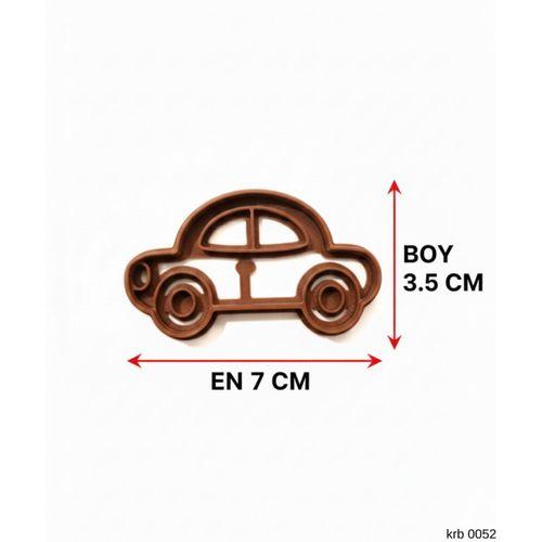 Minik Araba Figürlü Kurabiye Kalıbı ve Hamur Kesici – Şeker Hamuru ve Oyun Hamuru İçin Tek Parça Kalıp