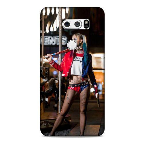 LG K50S Uyumlu Kılıf Harley Quinn (24) Darbe Emici Kılıf Kiraz kırmızısı