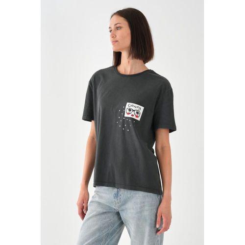 ALEXANDERGARDI Baskılı Antrasit Kadın T-shirt