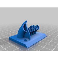 My Customized Süpürme 2 Satırlı İsim Plakası Metin 3D Baskı (Bu ürün Sadece Plastik parçadır - Almadan Önce Soru Sorabilirsiniz)