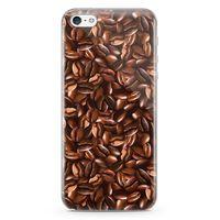 Apple iPhone 5 Kılıf Çekirdek Kahve Arka Kapak Koruma Desenli Full Koruyucu