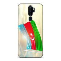 Oppo A9 2020 Uyumlu Kılıf Azarbaijan (7) Telefon Kılıfı Gökyüzü Bayrak