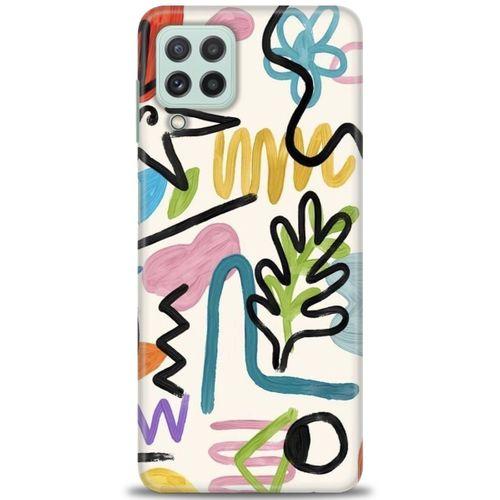 Samsung Galaxy M22 Kılıf HD Baskılı Kılıf - Çizimler + Tam Ekran Koruyucu
