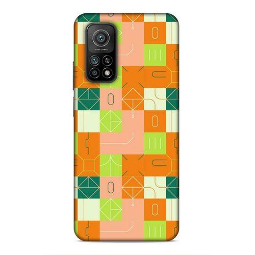 Xiaomi Mi 10T 5G Uyumlu Kılıf Insomnia (48) Bumper Kılıf Fıstık Yeşili Turuncu