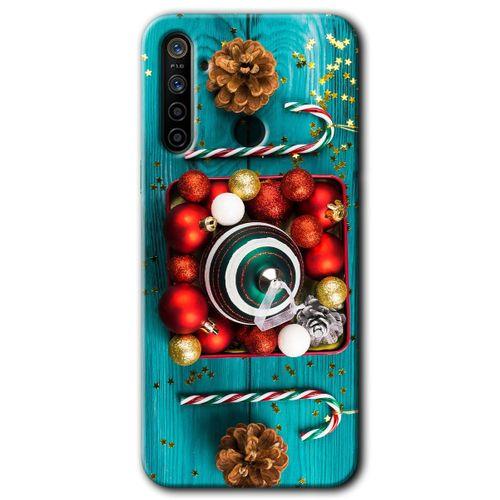 Realme 6i Kılıf HD Desen Baskılı Arka Kapak - Christmas + Kırılmaz Cam