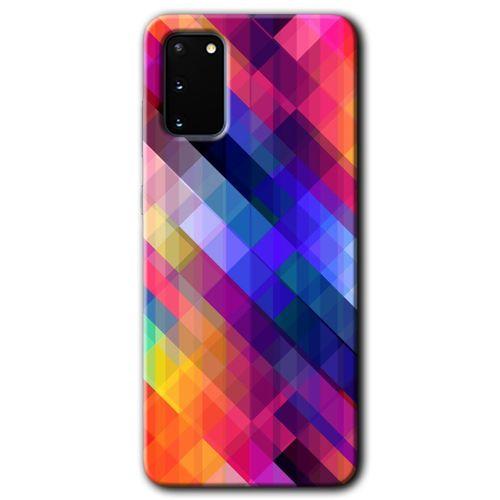 Potkal Hediye Fabrikası Samsung Galaxy S20 Kılıf HD Desen Baskılı Arka Kapak - Multi Oblique