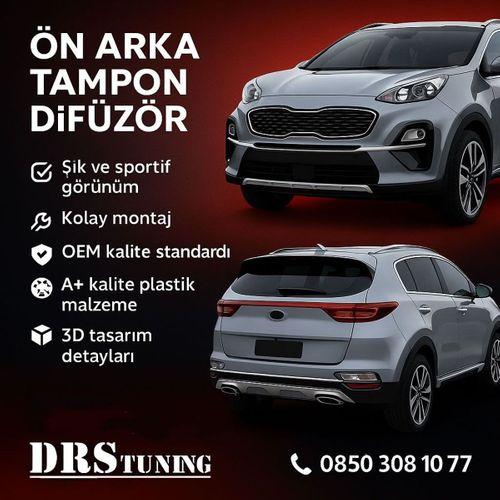 Ön ve Arka Tampon Koruma Difüzör Seti