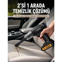 Kablosuz Araç El Süpürgesi Hava Pompası Kombinasyon