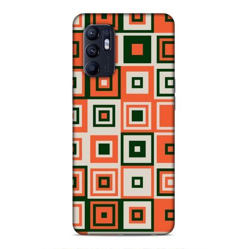 Oppo Reno 6 4G Uyumlu Kılıf Insomnia (29) Arka Koruma Kılıfı Turuncu Siyah
