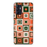 Oppo Reno 6 4G Uyumlu Kılıf Insomnia (29) Arka Koruma Kılıfı Turuncu Siyah