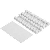 Powermaster 3M Yapışkanlı 20'li Beyaz Kablo Sabitleyici Düzenleyici Klips