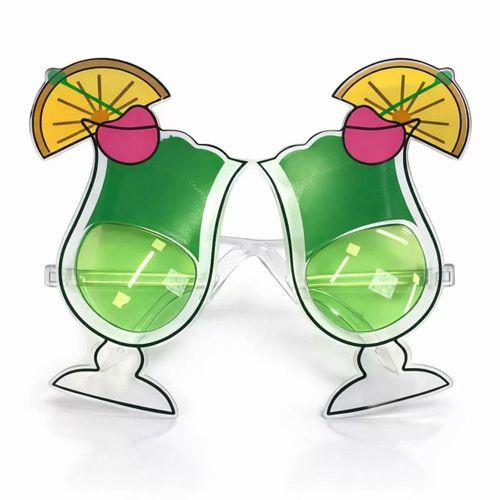 Yeşil Kokteyl Bardak Parti Gözlüğü