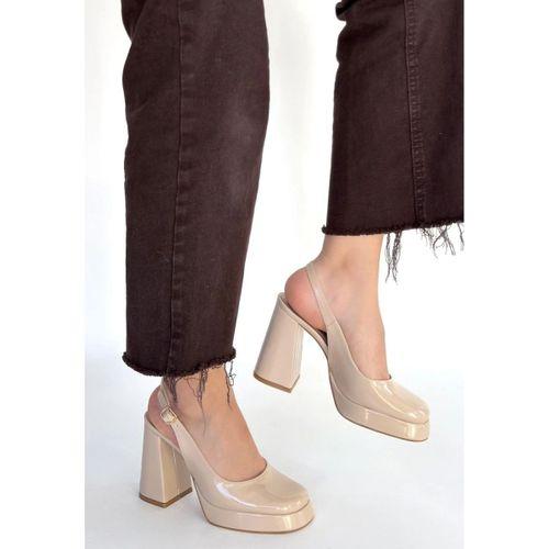 Zuda Bej Rugan Platform Topuk Ayakkabı