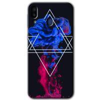 MRCİLETİSİM MRCİLETİSİM Samsung Galaxy M10 Kılıf HD Desen Baskılı Arka Kapak + Temperli Cam - Mekanik Duman 1