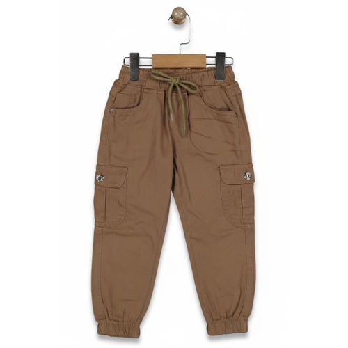 Erkek Çocuk Kanvas Kargo Cepli Paça Lastikli  Pantolon BGL-ST05216
