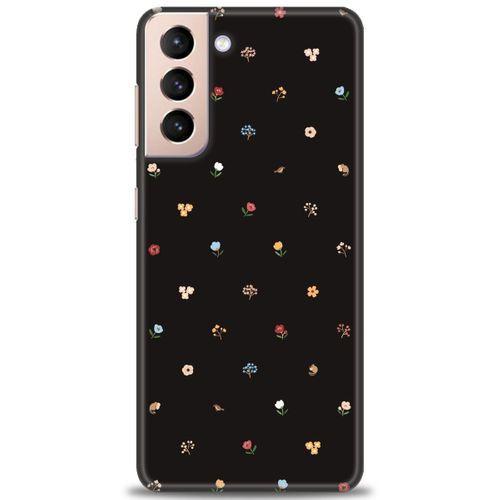 Samsung Galaxy S21 FE Kılıf HD Baskılı Kılıf - Flower + Tam Ekran Koruyucu