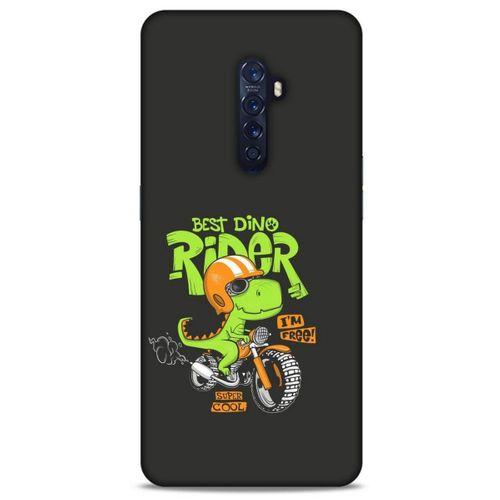 Animax Bisikletli Dinozor Oppo Reno 2 Kılıf Desenli Silikon
