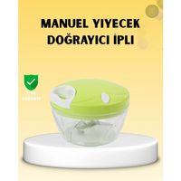 Manuel Yiyecek Doğrayıcı İpli Hızlı Pratik Sebze Kıyıcı