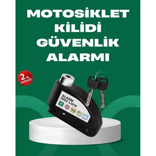 Motosiklet Scooter Bisiklet Tekerlek Disk Kilidi Alarmlı Güvenlik