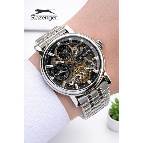 Slazenger Otomatik Full Çelik Gece Gündüz Fonksiyon Mehtap Özellikli 100 Mt Suya Dynklı VS.BLKT.0965