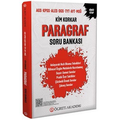 AGS KPSS ALES DGS TYT AYT MSÜ Paragraf Soru Bankası Öğreti Akademi
