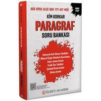 AGS KPSS ALES DGS TYT AYT MSÜ Paragraf Soru Bankası Öğreti Akademi