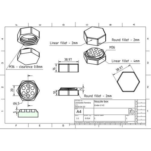 Nozzle Kutusu Ender 3 V2 (Bu ürün Sadece Plastik parçadır - Almadan Önce Soru Sorabilirsiniz)