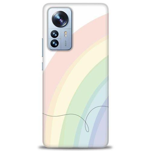 Xiaomi Mi 12 Lite Kılıf HD Baskılı Kılıf - Soft Gökkuşağı + Tam Ekran Koruyucu