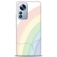 Xiaomi Mi 12 Lite Kılıf HD Baskılı Kılıf - Soft Gökkuşağı + Tam Ekran Koruyucu