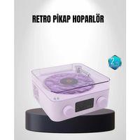 Bluetooth Retro Pikap Hoparlör 360 Derece Ses Projektörlü Gece Lambası Çok Fonksiyonlu