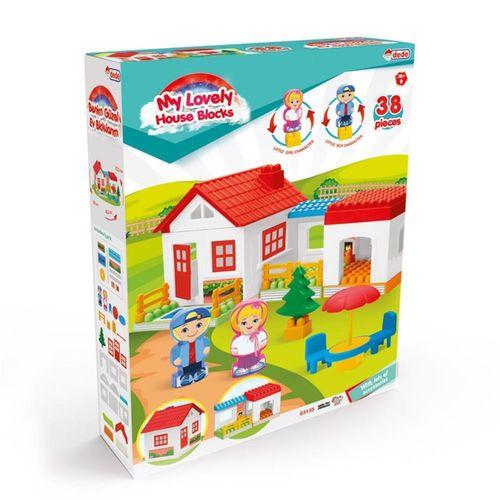 Fen Toys Tek Katlı 36 Parça Lego Ev Seti  Bloklar