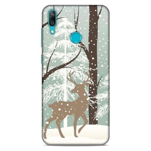 Huawei Y7 2019 Kılıf Snowix (22) Tam Koruma Kılıfı Açık Kahve