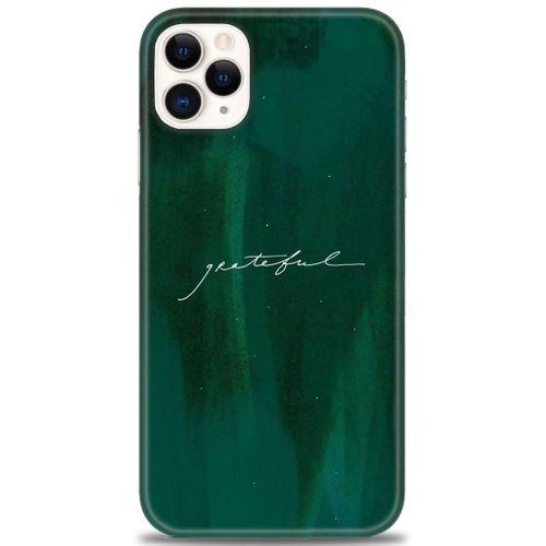 iPhone 11 Pro Max Kılıf HD Baskılı Kılıf - Grateful + Tam Ekran Koruyucu