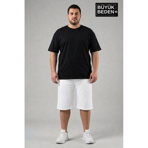 Erkek Büyük Beden Şort 3XL-6XL  Rahat Kesim Diz Altı Günlük Şort-SPR26BSR591