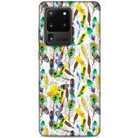 Samsung Galaxy S20 Ultra Kılıf Desenli Özel Seri Tüyler (5) Koruma Kabı