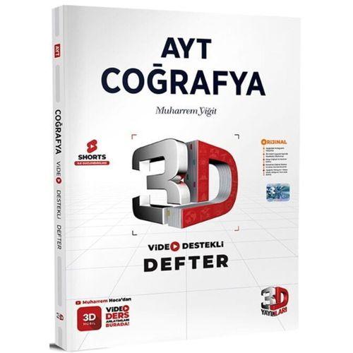 AYT Coğrafya Video Destekli Defter 3D Yayınları