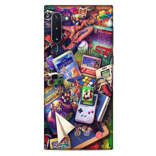 Retro (34) Desen Slim Armor Kılıf Renkli Samsung Galaxy Note 10 Kılıf