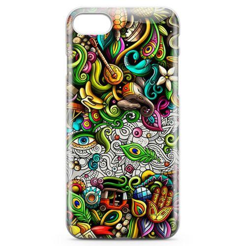 Apple iPhone 7 Kılıf Hindistan Doodle Arka Kapak Koruma Desenli Full Koruyucu