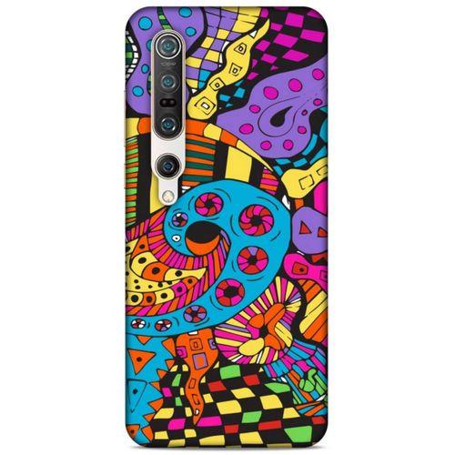 Lopard Xiaomi Mi 10 Pro Uyumlu Kılıf Soyut Sanat (23) Baskılı Ultra Koruma Kılıfı