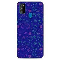 Spacex (36) Tema Glitter Kılıf Samsung Galaxy M30s Kılıf