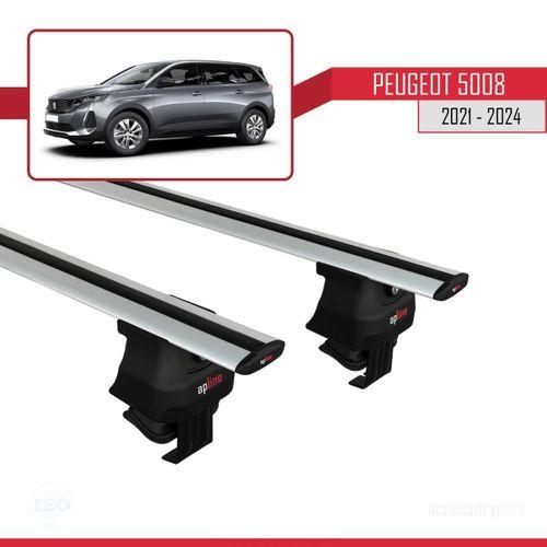 Peugeot 5008 2021 ve Sonrası ile uyumlu ACE-4 Ara Atkı Tavan Barı GRİ