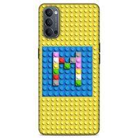 Lopard Oppo Reno 4 Uyumlu Kılıf BloX (24) Darbe Emici Kılıf M Harfi