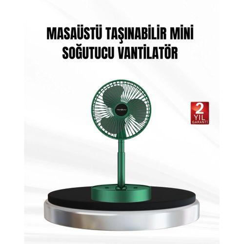 Şarjlı Mini Fan Katlanabilir 3 Hız Ayarlı Taşınabilir Tasarımlı