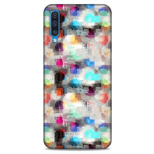Samsung Galaxy A50 Kılıf Pastel Renkler (8) Baskılı Kılıf Turkuaz Beyaz
