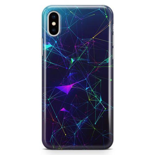 Apple iPhone XS Kılıf Rainbow Ağlar Arka Kapak Koruma Desenli Full Koruyucu