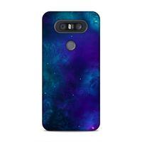 LG Q60 Kılıf Nebula Galaxy Arka Kapak Silikon Koruma Full Koruyucu