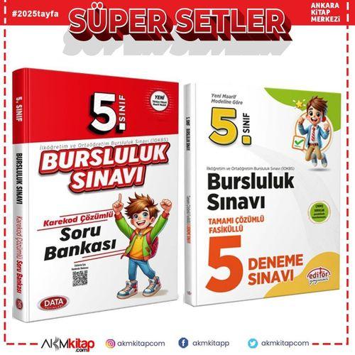 Data Yayınları 2025 5.Sınıf Bursluluk Soru ve Deneme Seti 2 Kitap