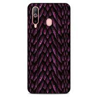 Samsung Galaxy A60 Kılıf Dragons (7) Telefon Kılıfı Ejderha Skin Bordo